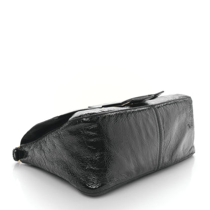 Fendi Patent Chamois Big Mama Baguette Black 4 of 9