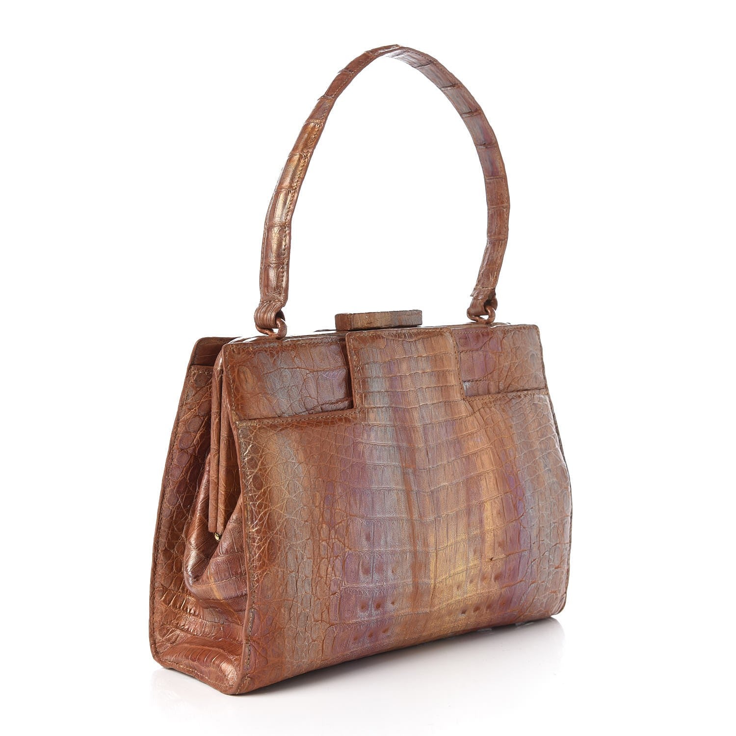 Nancy Gonzalez Crocodile Medium Satchel Brown 3 of 9