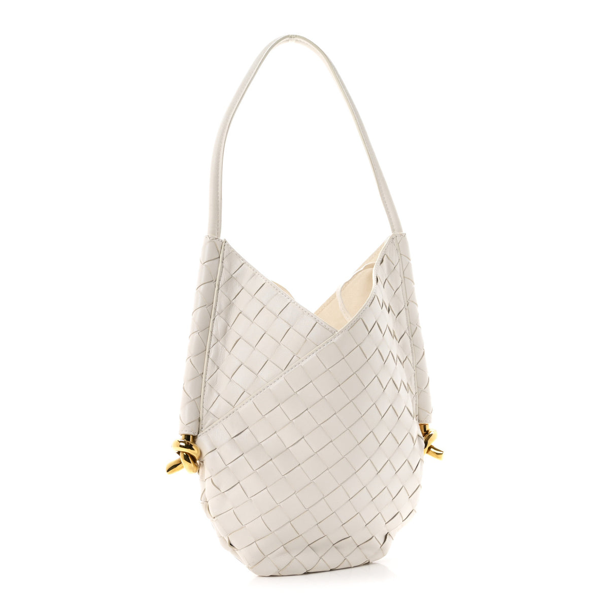 Bottega Veneta Nappa Intrecciato Small Solstice Hobo White 4 of 11