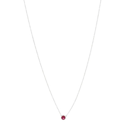Tiffany Platinum Ruby Elsa Peretti Color By The Yard Pendant Necklace 1 of 5