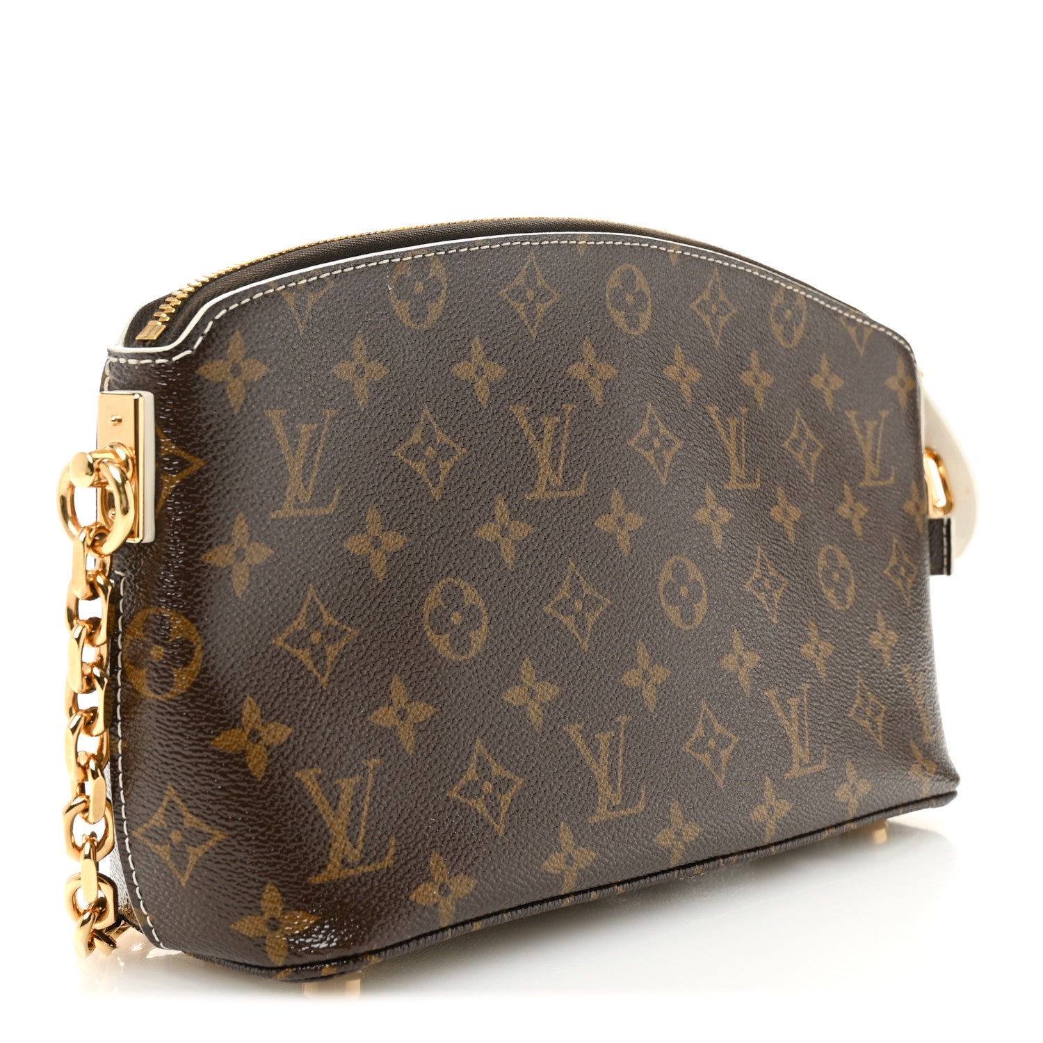 Louis Vuitton Monogram Shine Fetish Lockit Clutch 3 of 9