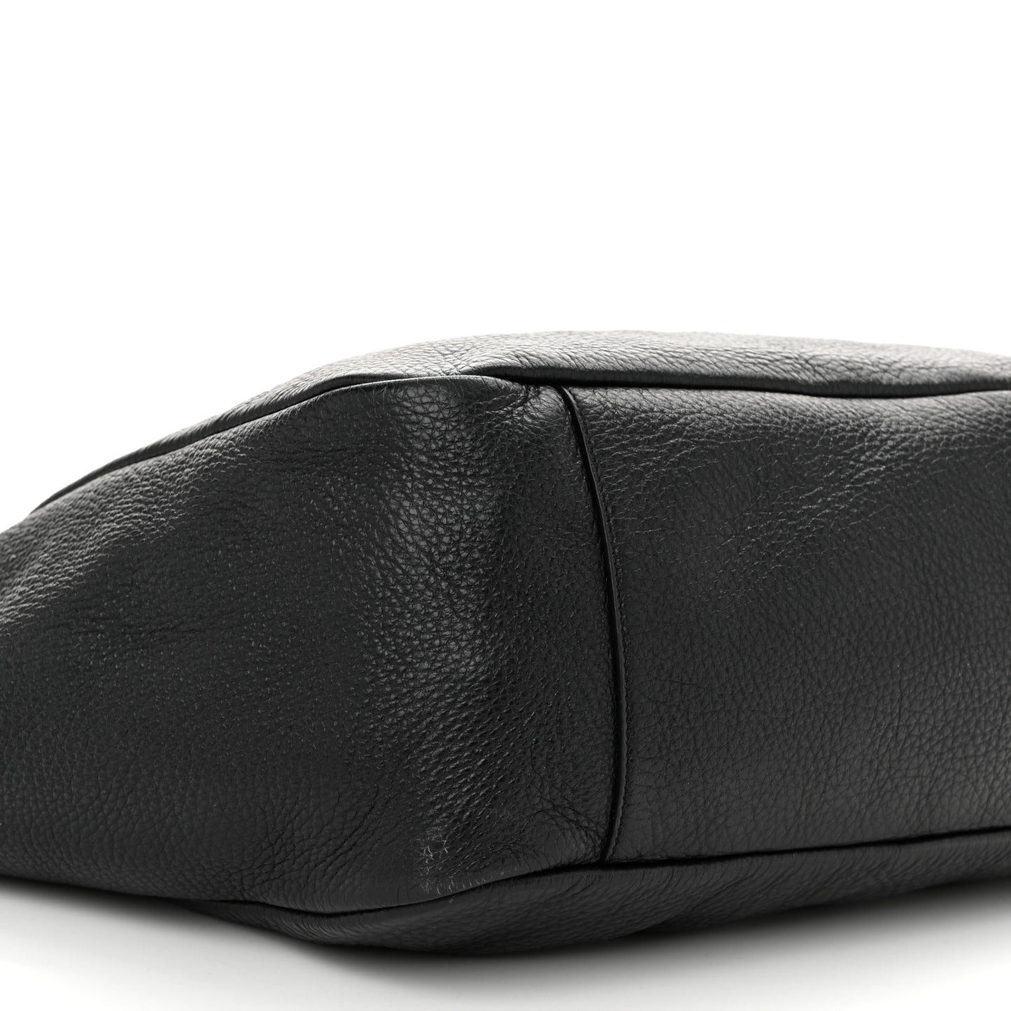 Grained Deerskin Bea Tote Black