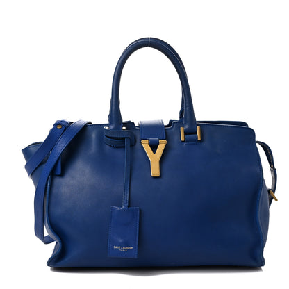 Saint Laurent Sheepskin Small Cabas ChYc Royal Blue 1 of 12