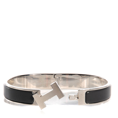 Hermes Matte Enamel Narrow Clic Clac HH Bracelet GM Black 5 of 5