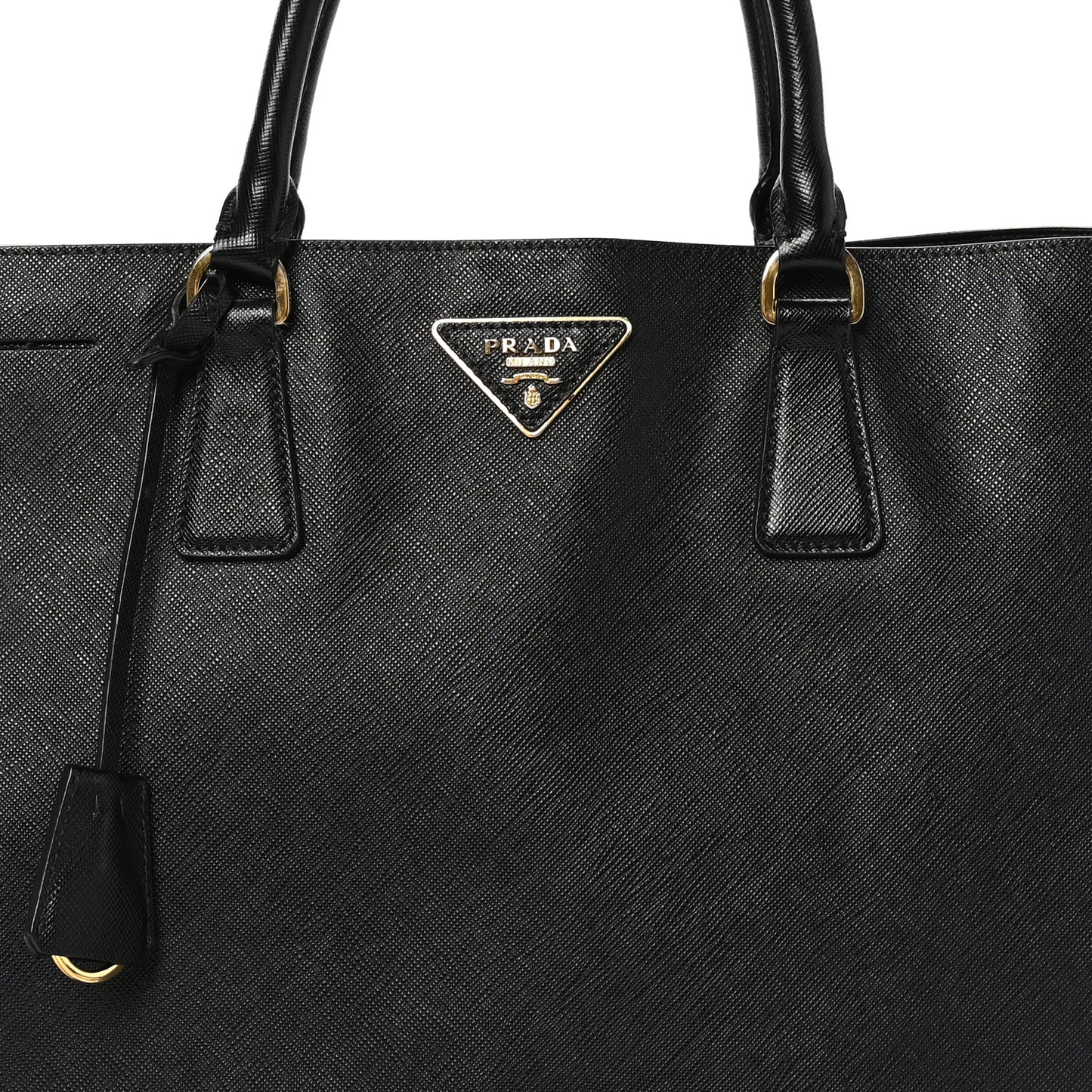 Saffiano Lux Large Tote Black