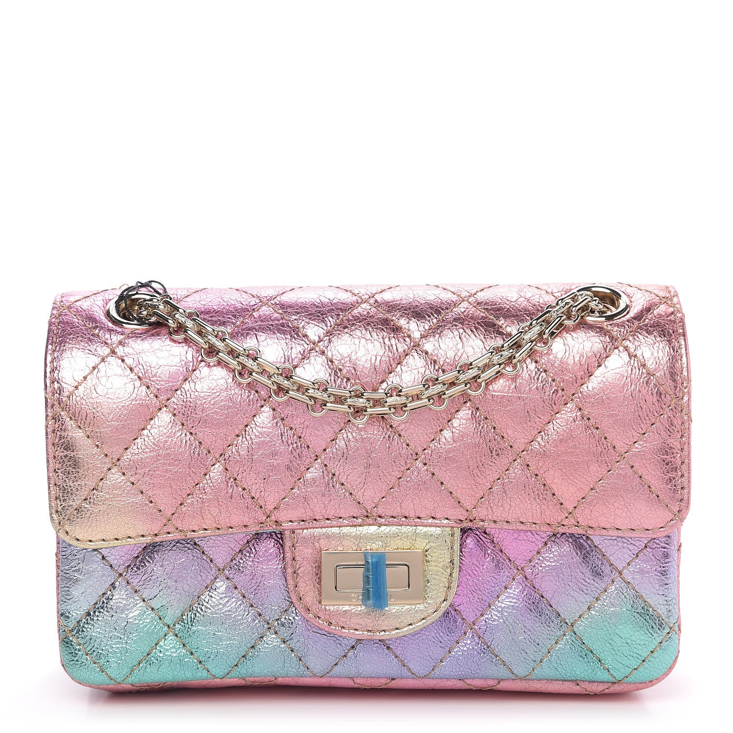 Chanel Metallic Goatskin Quilted Mini 2.55 Reissue Flap Multicolor 1 of 10