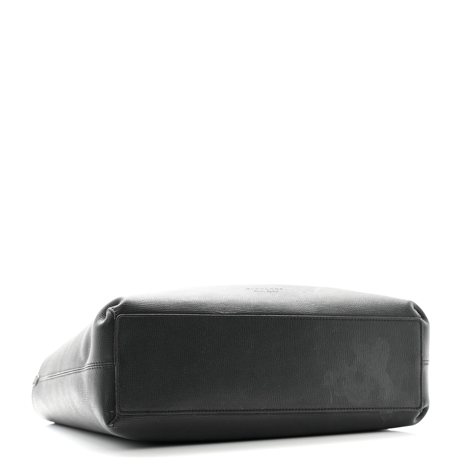 Burberry Grainy Calfskin Haymarket Check Medium Reversible Tote Black 7 of 17