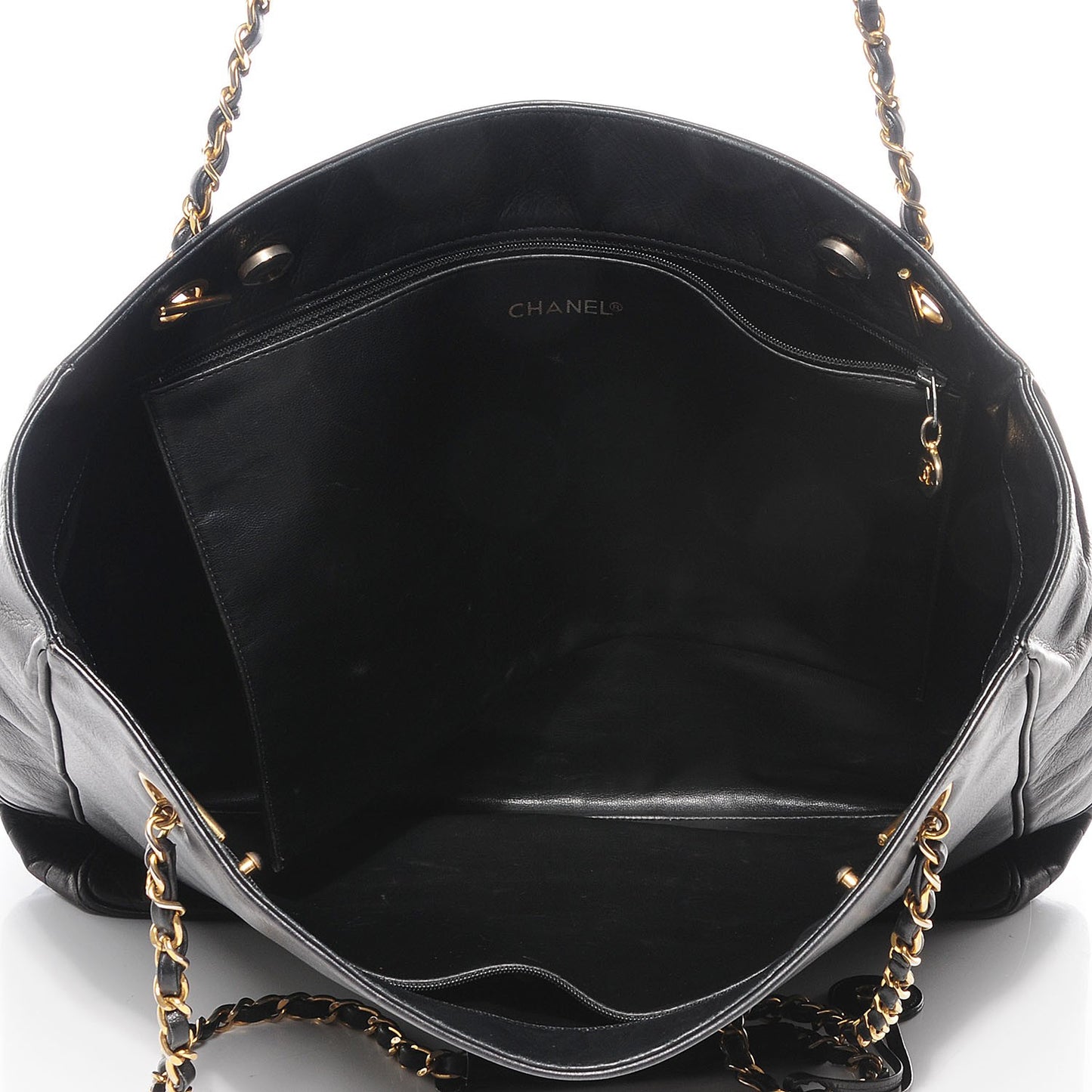 Lambskin Shoulder Bag Black