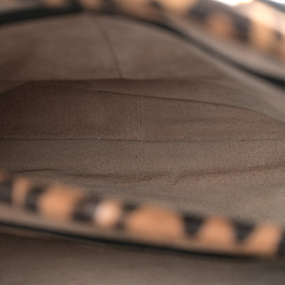 Prada Calf Hair Leopard Print Tote Sabbia Moro 5 of 13