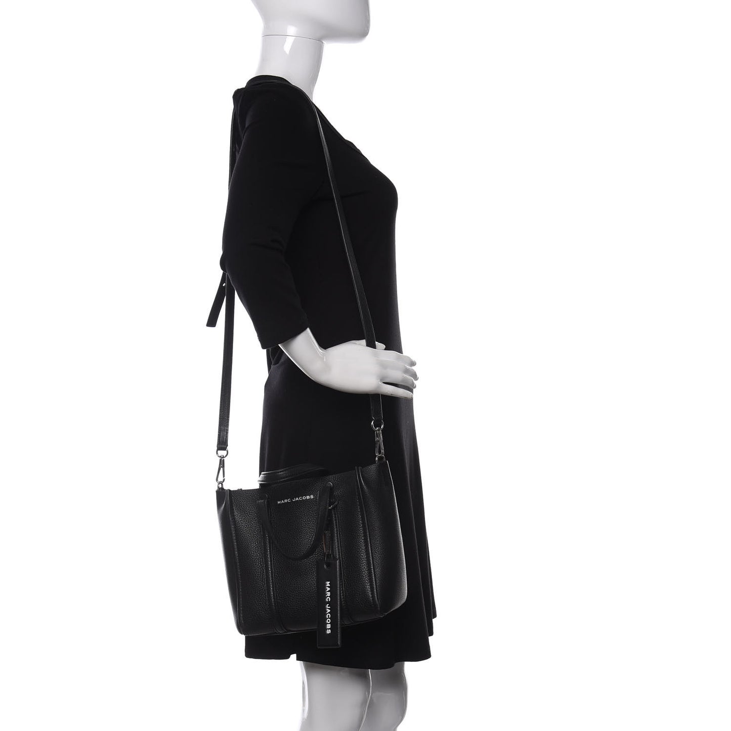 Grained Calfskin The Tag 21 Tote Black