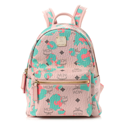 MCM Visetos Floral Leopard Mini Stark Backpack Pink 1 of 8