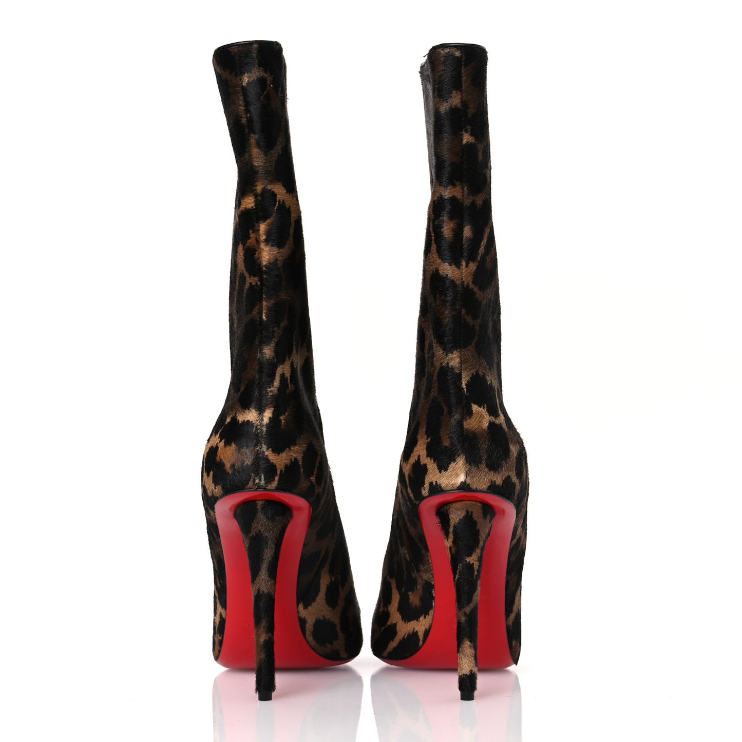 Pony Hair Leopard Print Astrilarge 100 Booties 39 Brown Black