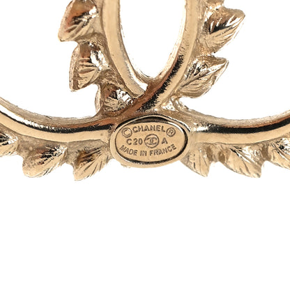 Chanel Strass Crystal Dazzling Wheat CC Earrings Gold 4 of 5