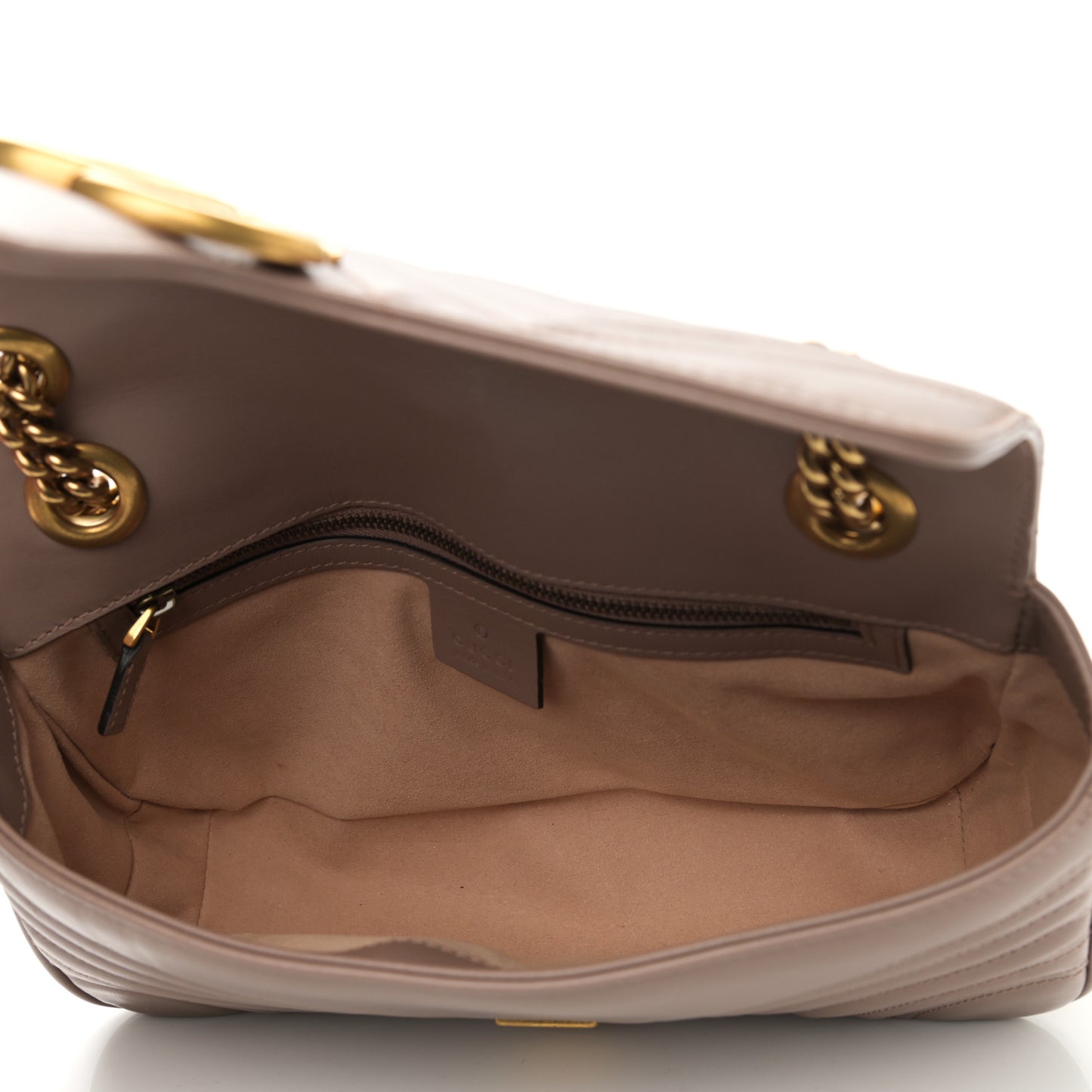 Calfskin Matelasse Small GG Marmont Shoulder Bag Porcelain Rose