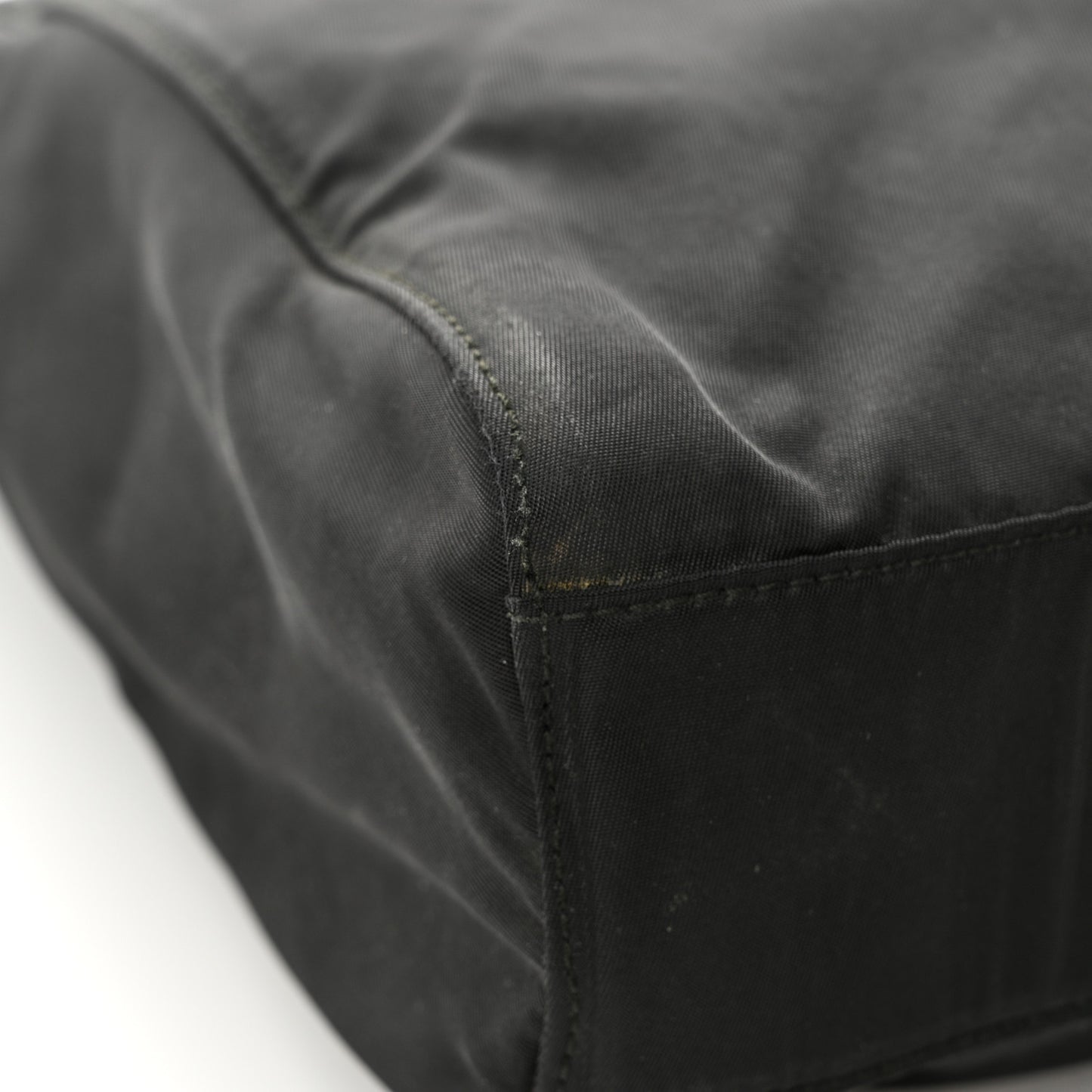 Tessuto Nylon Chain Shoulder Bag Black