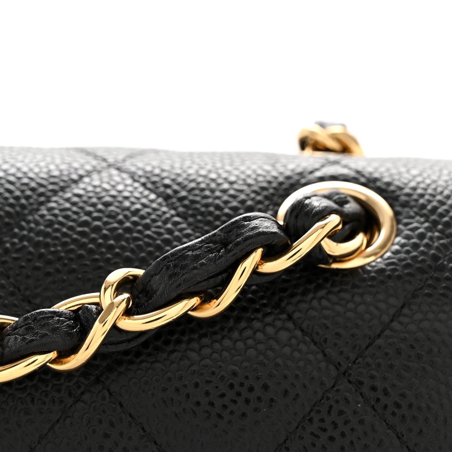 Chanel Caviar Quilted Jumbo Double Flap Black 14 of 15