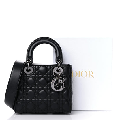 Christian Dior Lambskin Cannage Small My ABCDior Lady Dior Black 10 of 10