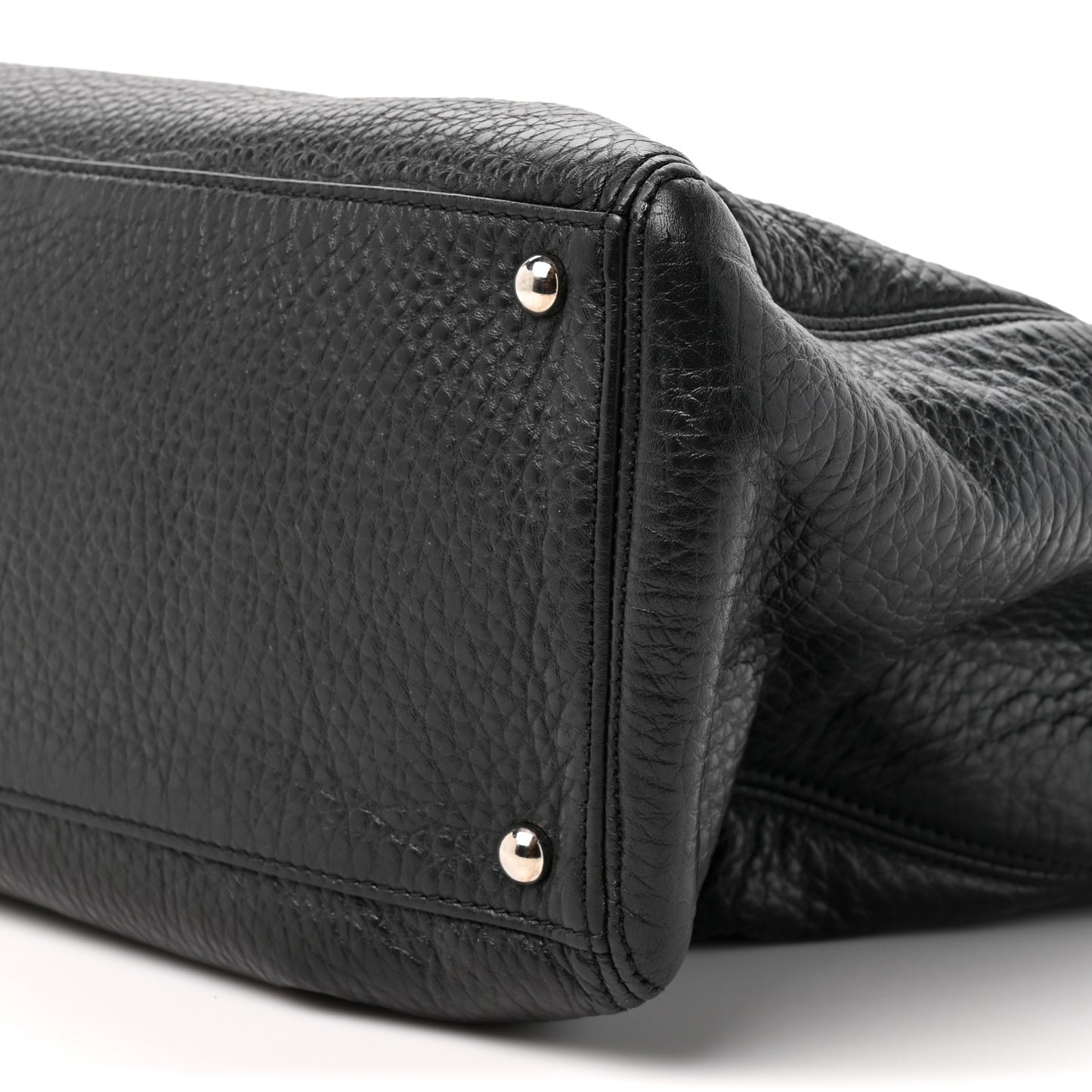 Calfskin Cerf Shopper Tote Black