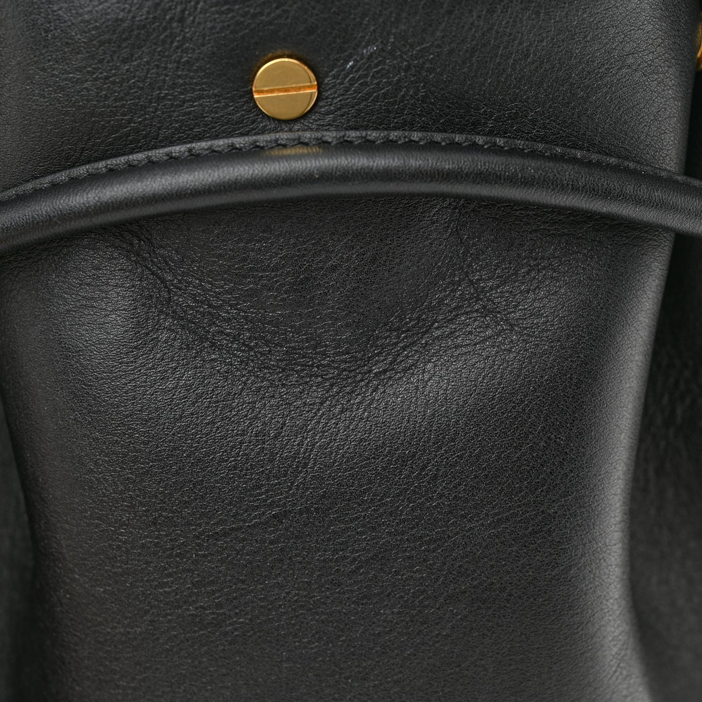 Calfskin Small Emma Bucket Black