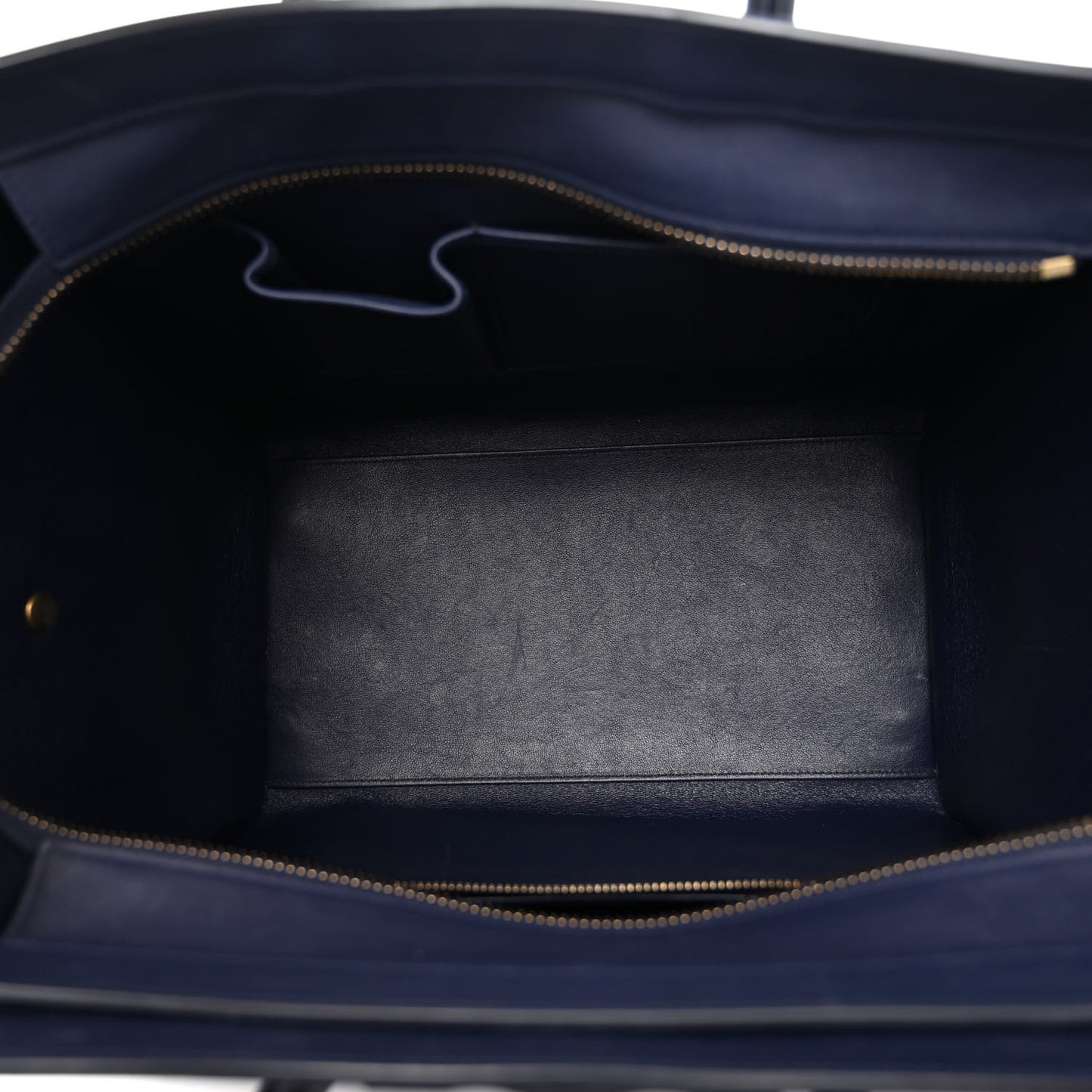 Smooth Calfskin Mini Luggage Navy Blue