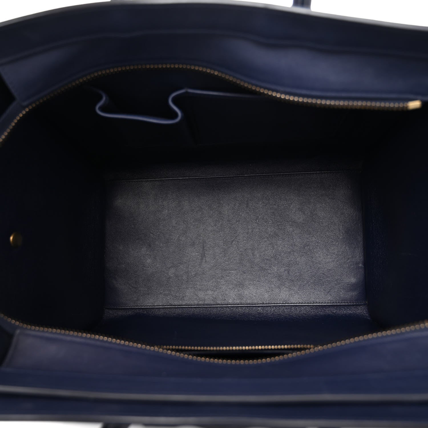 Celine Smooth Calfskin Mini Luggage Navy Blue 5 of 12