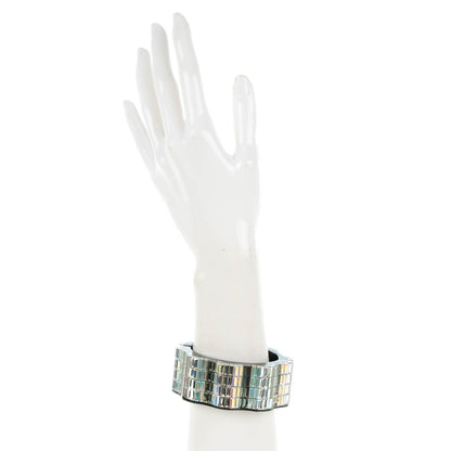 Chanel Resin Crystal Baguette CC Bangle Black 2 of 6