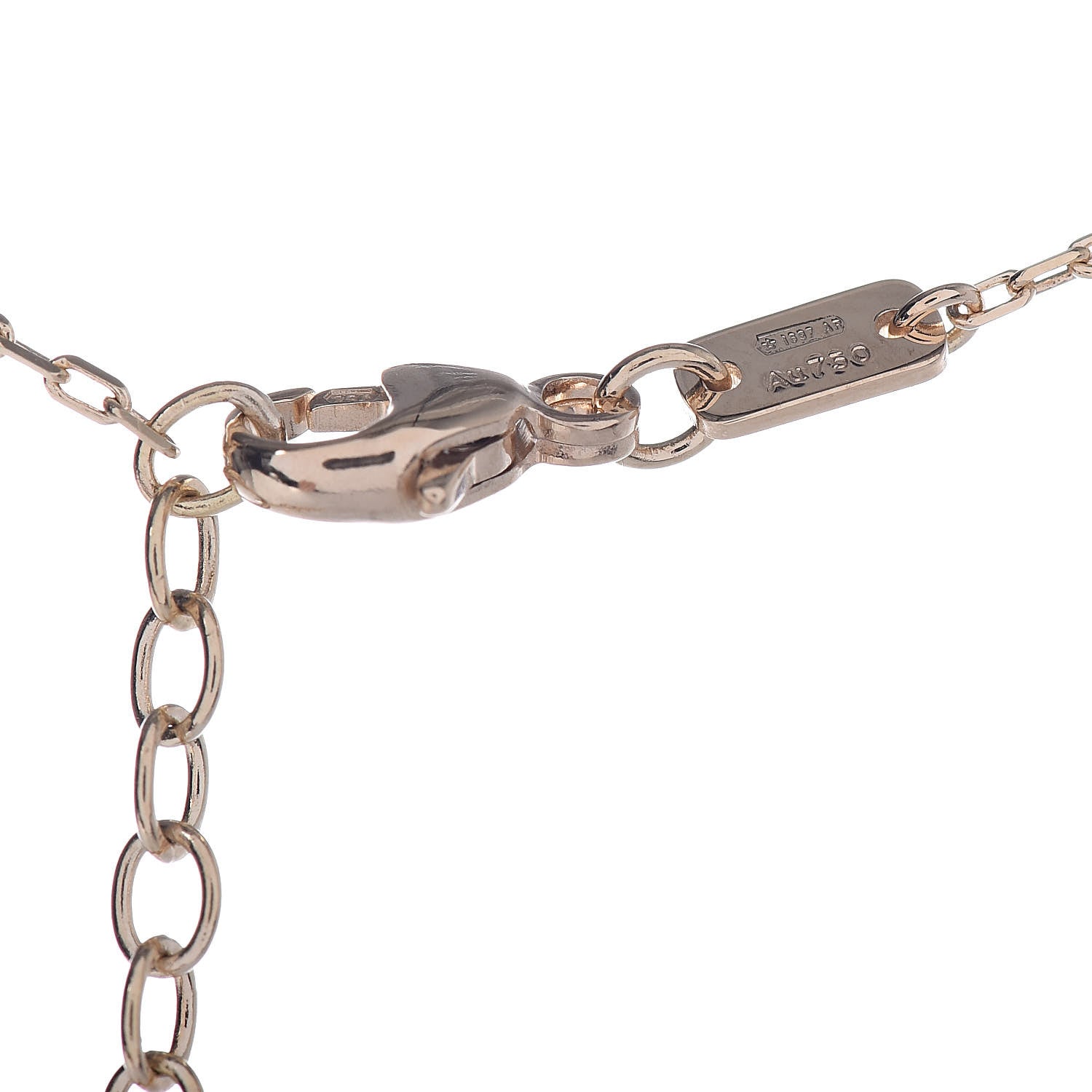 Gucci 18K Yellow Gold Blue Topaz Running G Pendant Necklace 6 of 6