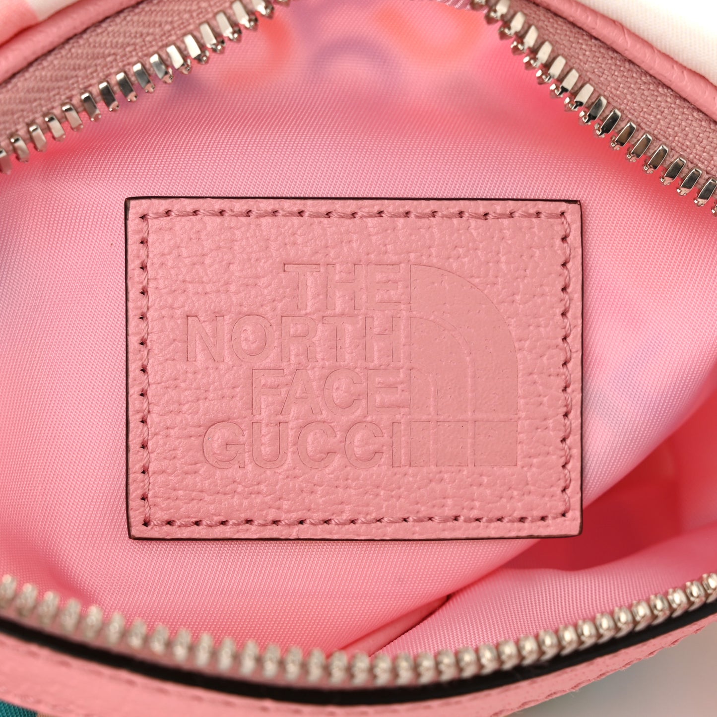 X THE NORTH FACE Econyl Nylon Arleq Belt Bag Ivory Turquoise Wild Rose