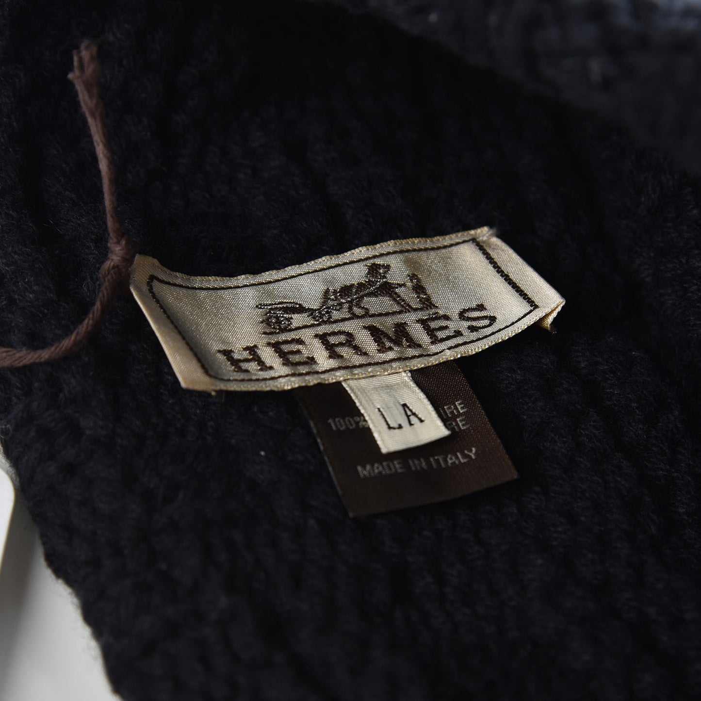 Cashmere Mens Beanie Hat L Marine