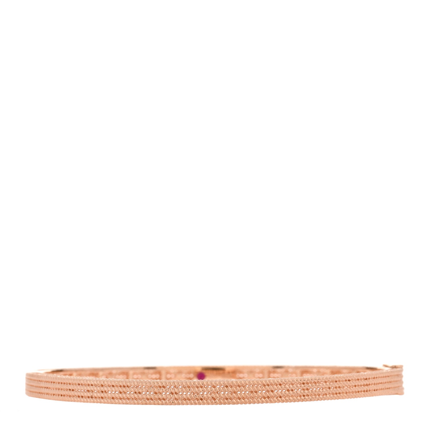 Roberto Coin 18K Rose Gold Symphony Barocco Oval Bangle Bracelet 1 of 3