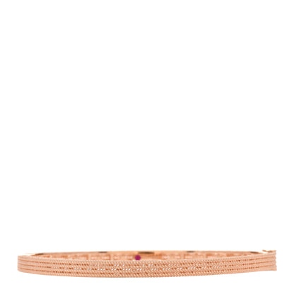 Roberto Coin 18K Rose Gold Symphony Barocco Oval Bangle Bracelet 1 of 3