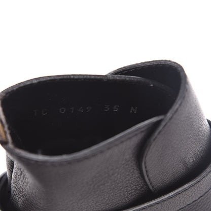 Louis Vuitton Calfskin Monogram Discovery Flat Ankle Boots 35 Black 8 of 8