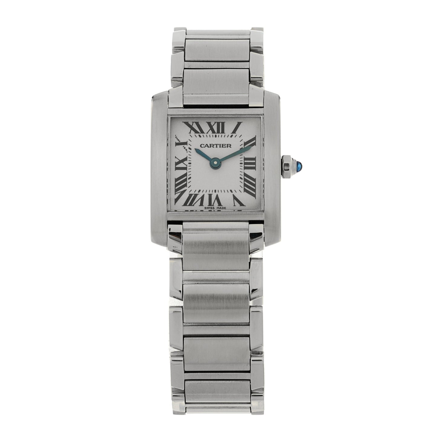Stainless Steel 20mm Tank Francaise Quartz Watch