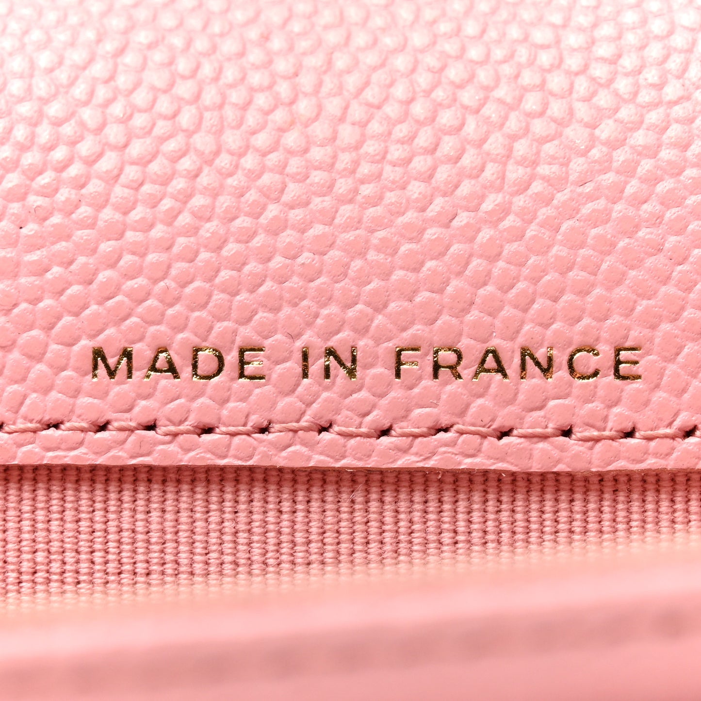 Caviar Quilted Flap Card Holder Wallet Light Pink