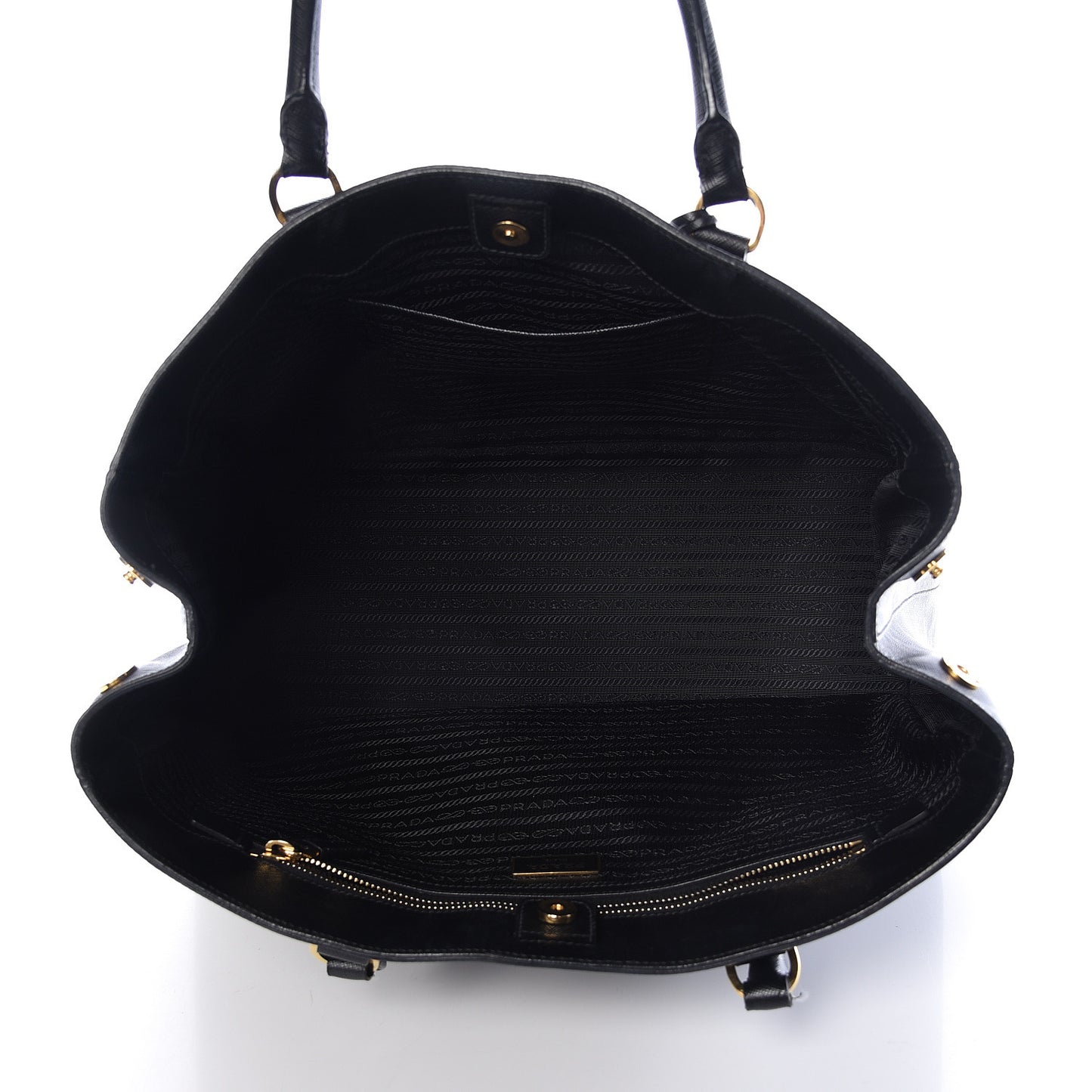 Saffiano Lux Large Tote Black