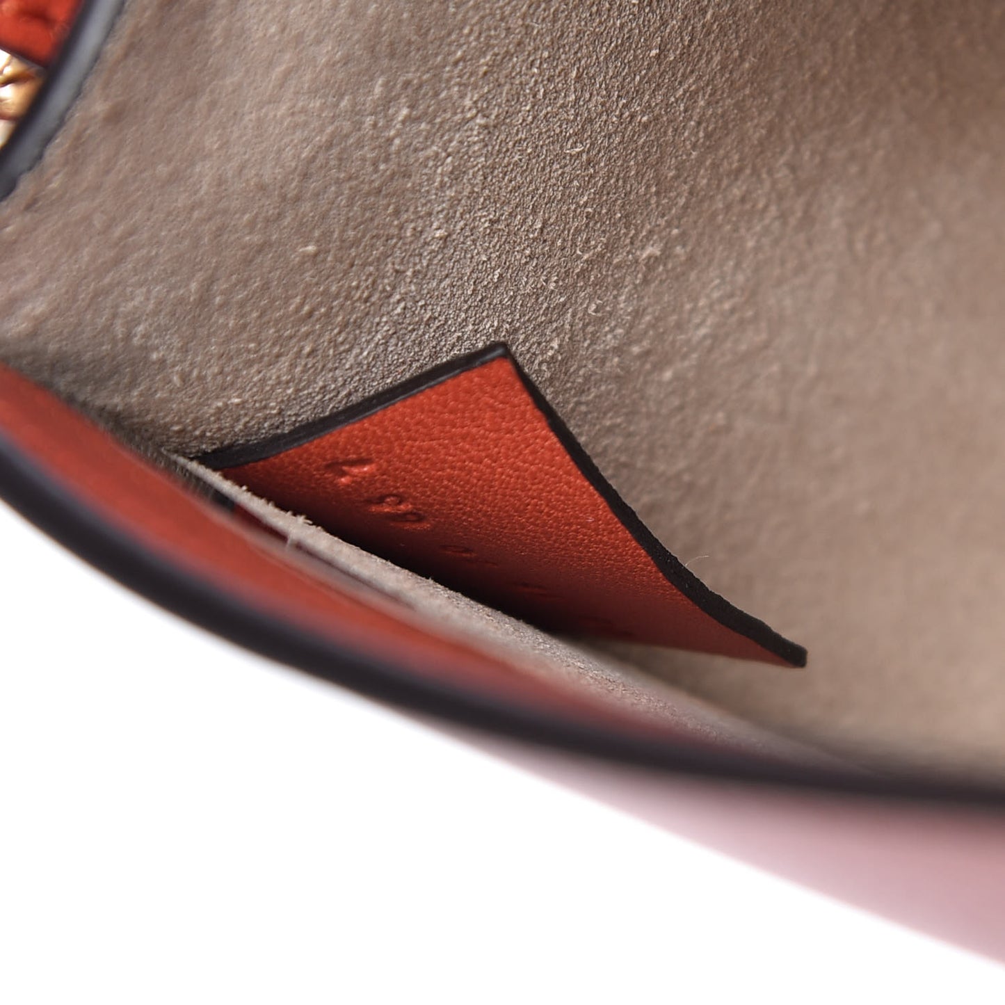 Calfskin Small Nile Bracelet Bag Earthy Red