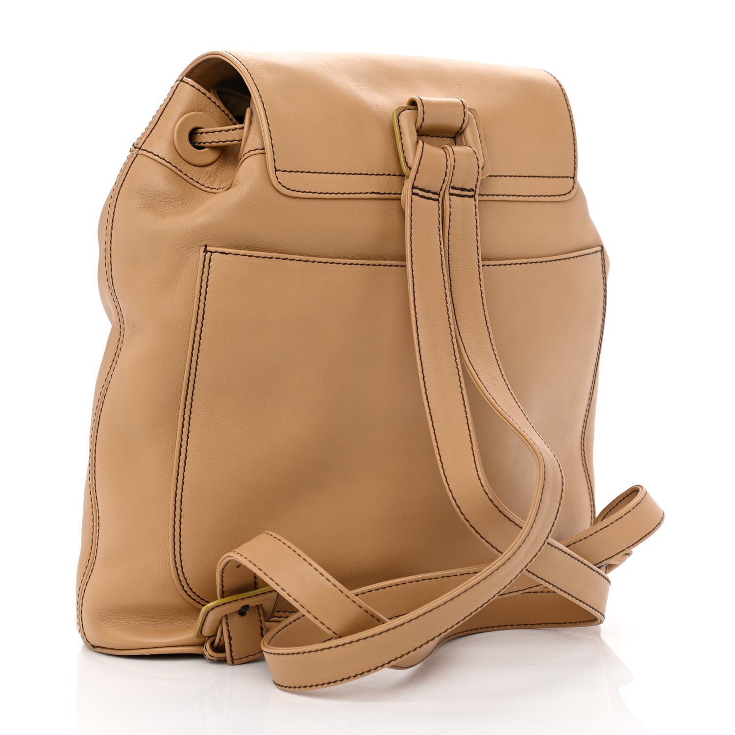 Chanel Lambskin CC Drawstring Backpack Beige 3 of 12