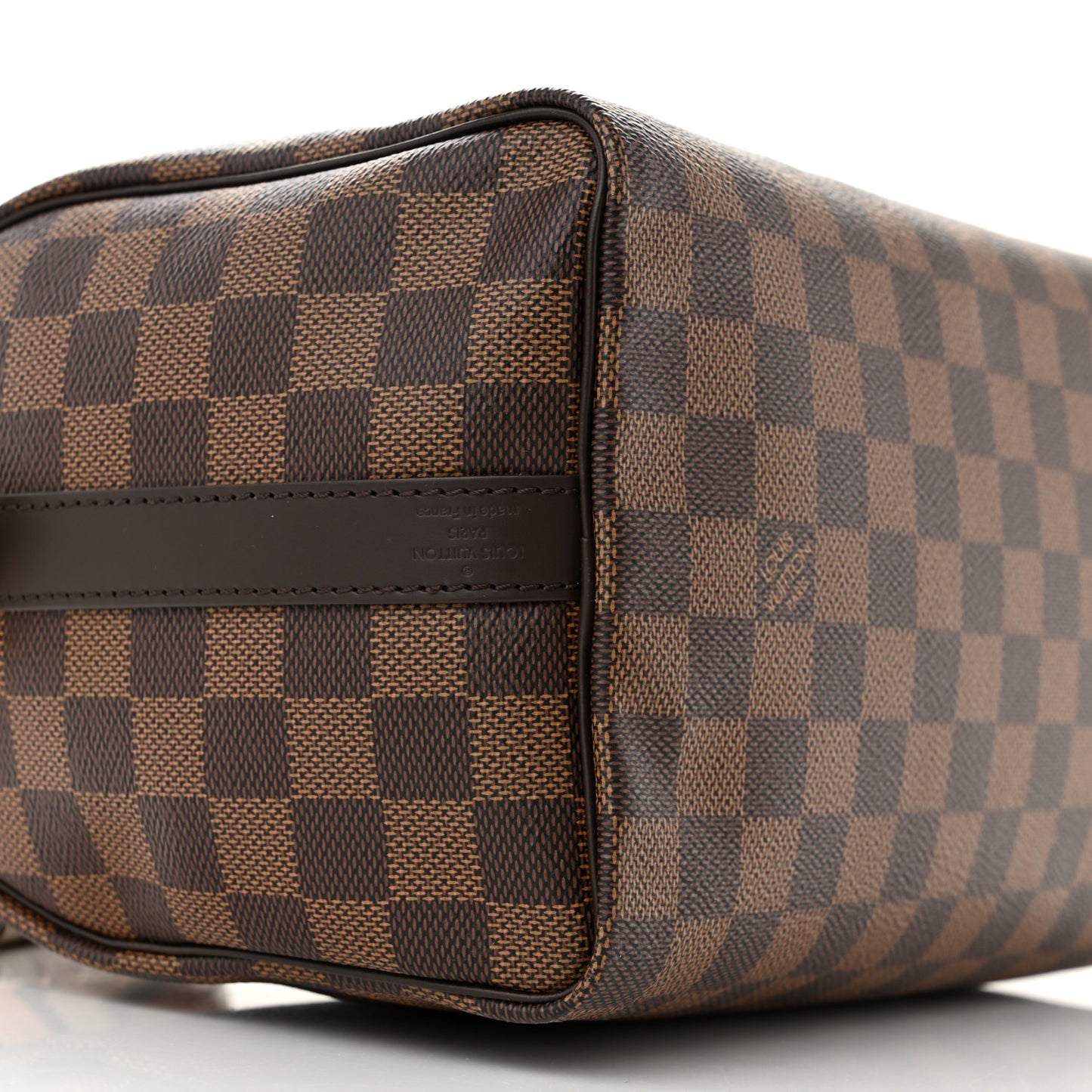 Damier Ebene Braided Speedy Bandouliere 25 Pink