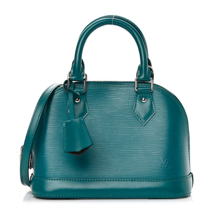 Louis Vuitton Epi Alma BB Cyan 1 of 13