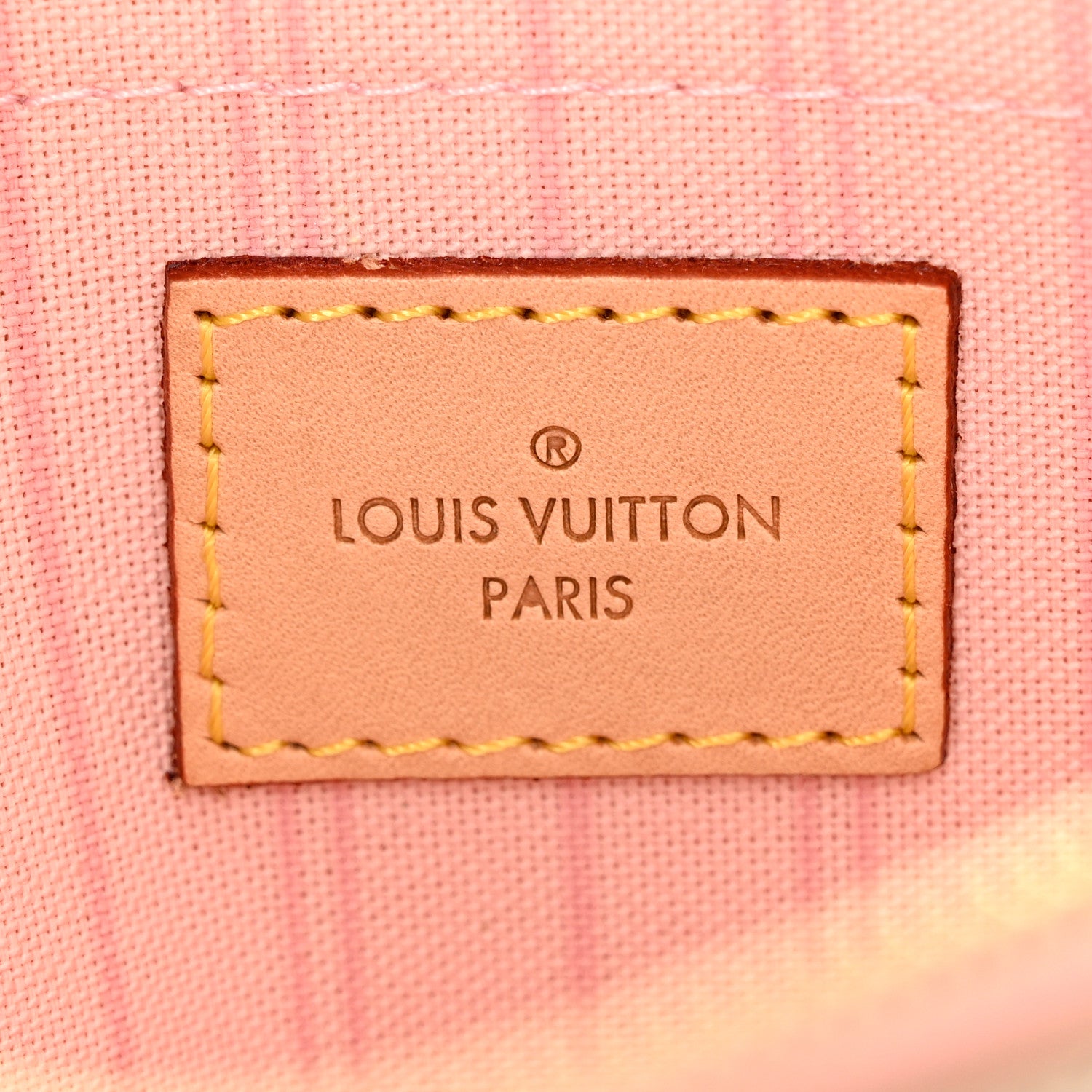 Louis Vuitton Damier Azur Neverfull MM GM Pochette Rose Ballerine 6 of 6
