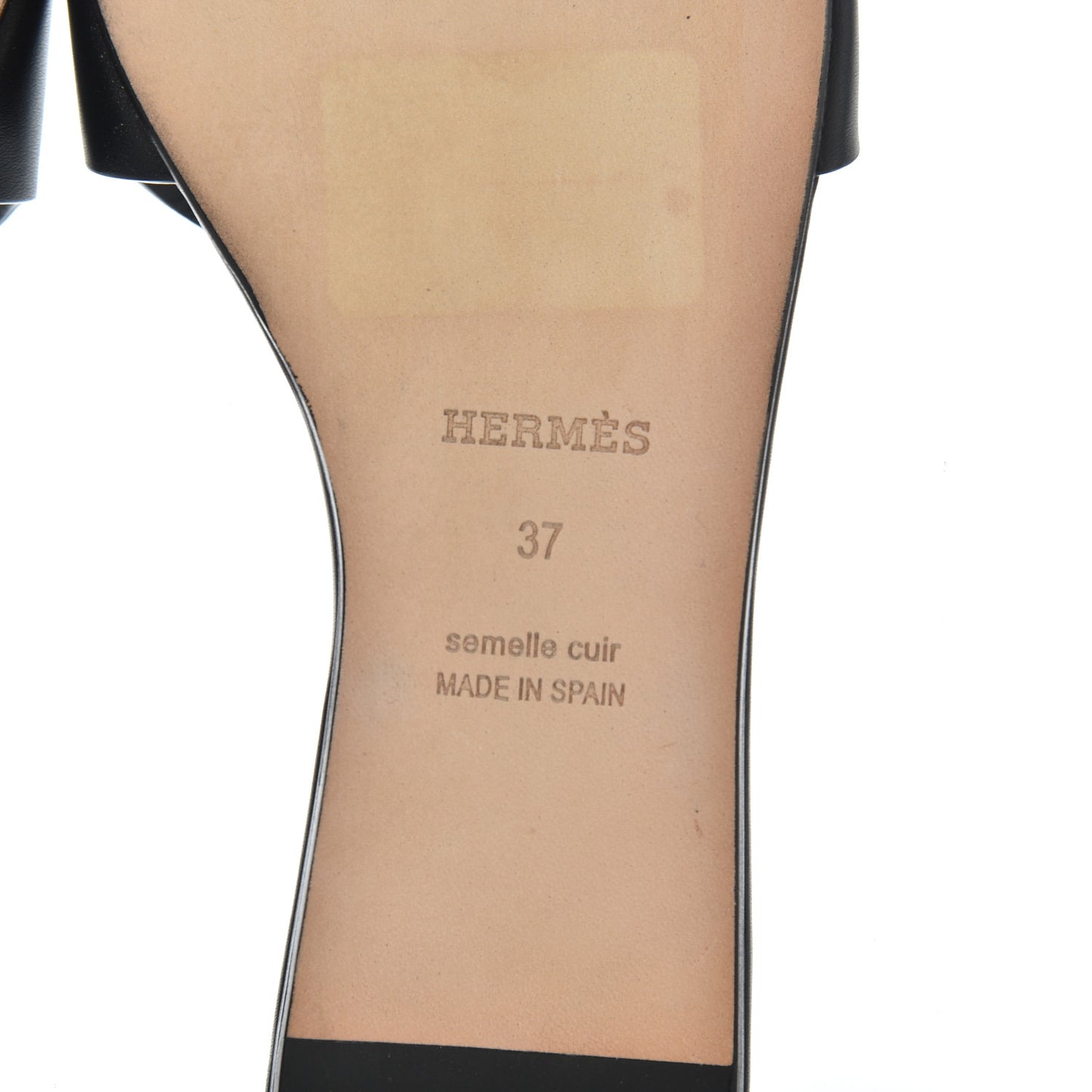 Calfskin Lisboa Sandals 37 Black