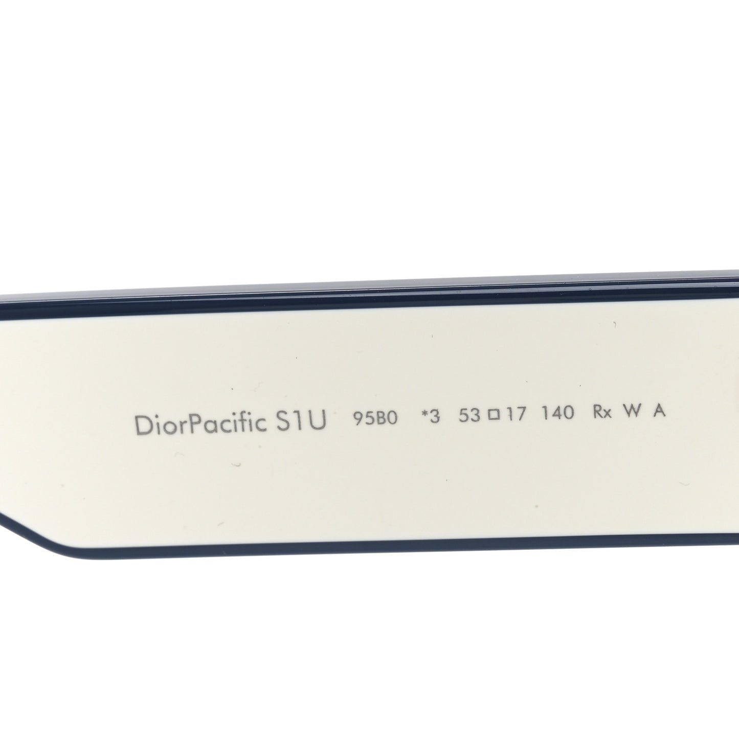 Diorpacific S1U Square Sunglasses White Blue