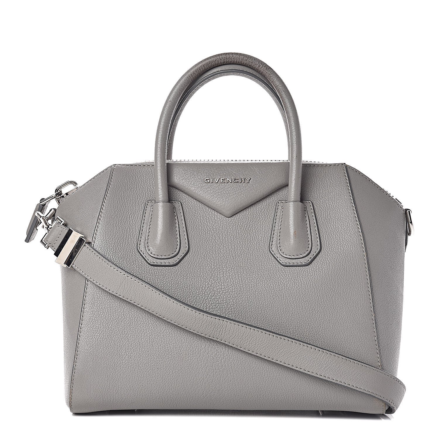 Givenchy Sugar Goatskin Small Antigona Pearl Grey 1 of 23