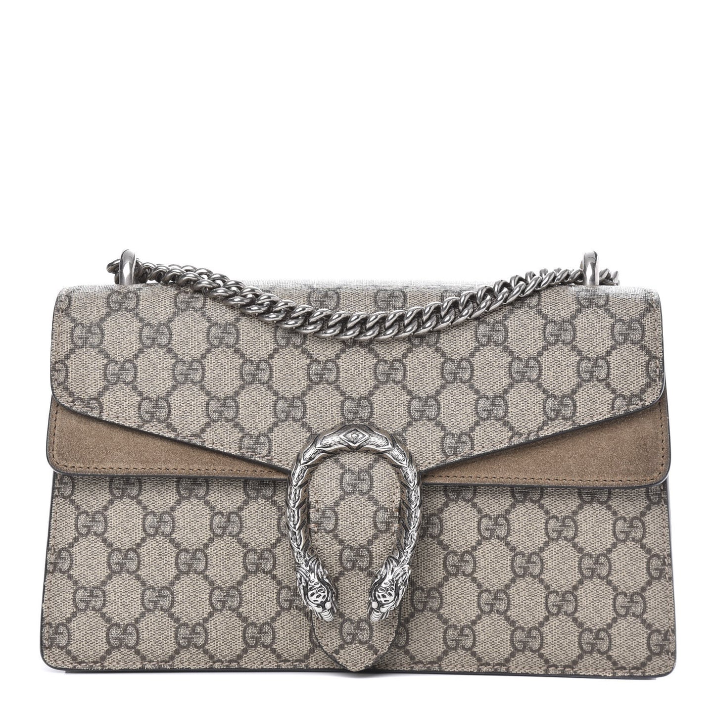 GG Supreme Monogram Small Dionysus Shoulder Bag Taupe