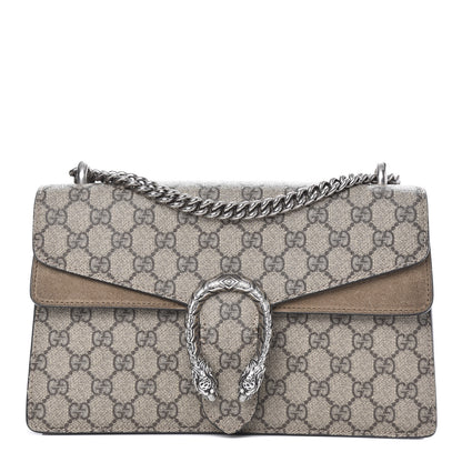 Gucci GG Supreme Monogram Small Dionysus Shoulder Bag Taupe 1 of 13