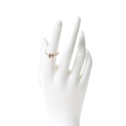 David Yurman 18K Rose Gold Diamond Morganite 7mm Chatelaine Ring 54 7 2 of 6