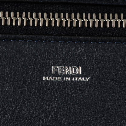Fendi Vitello Baltico Dolce DotCom Satchel Riviera Blue Notte 5 of 8