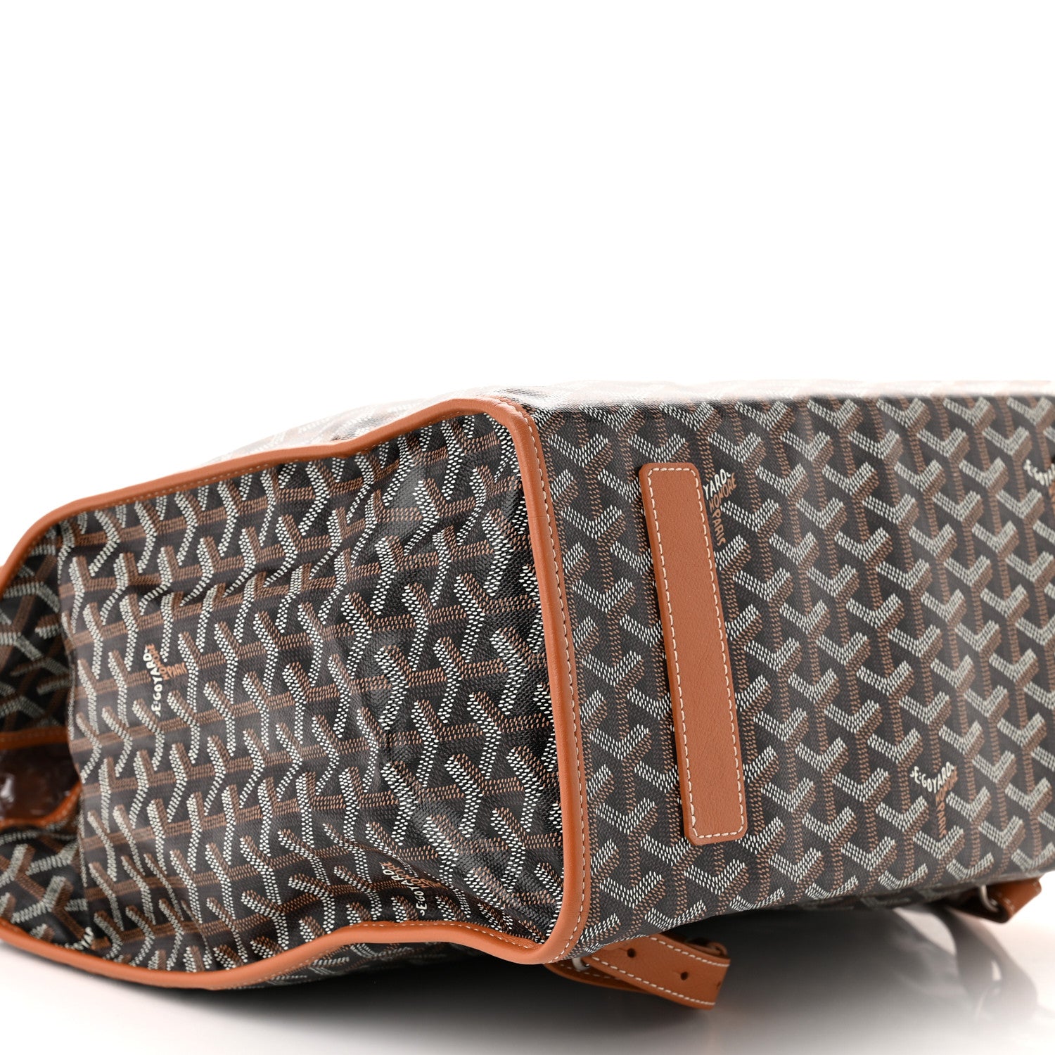 Goyard Goyardine Saint Leger Soft Briefcase Backpack Black Gold 8 of 9