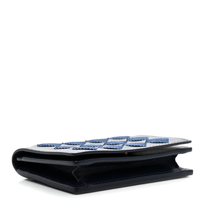 Bottega Veneta Nappa Denim Intrecciato Business Card Case Abyss Indigo 4 of 6
