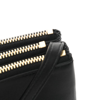 Celine Lambskin Small Trio Crossbody Bag Black 12 of 13